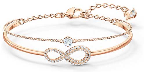 Swarovski Gold Plated Bangle Bracelet for Women