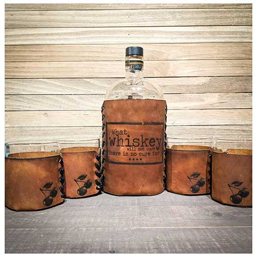 Whiskey Leather Set