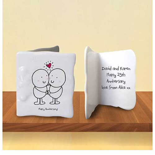 Bone China Anniversary Card