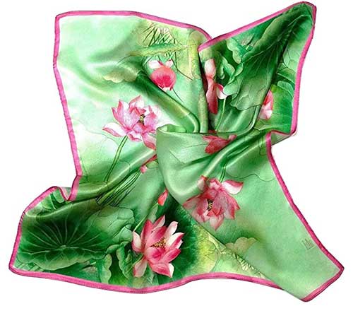 Green Silk Scarf