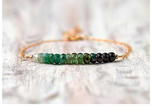 Ombre Emerald Bracelet