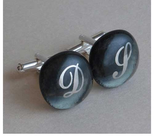 Platinum Initial Cufflinks