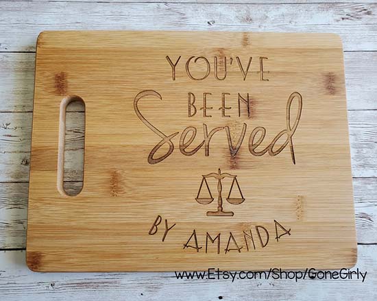 Custom Engraved Bamboo Cutting Board