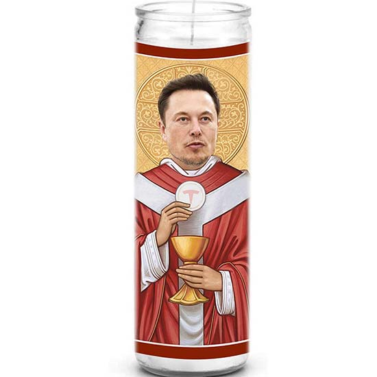 Elon Musk Candle