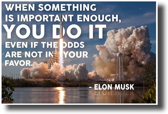 Elon Musk Motivational Poster