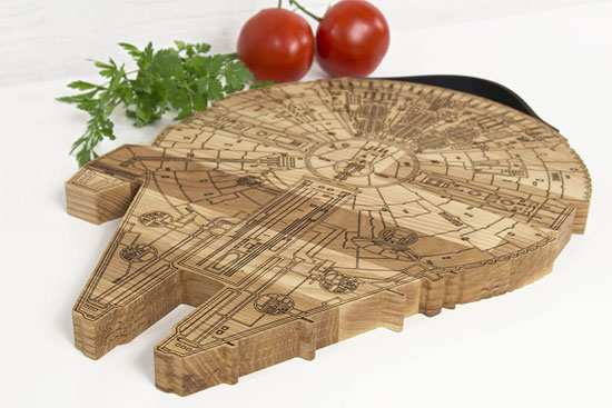 Millennium Falcon Cutting Board