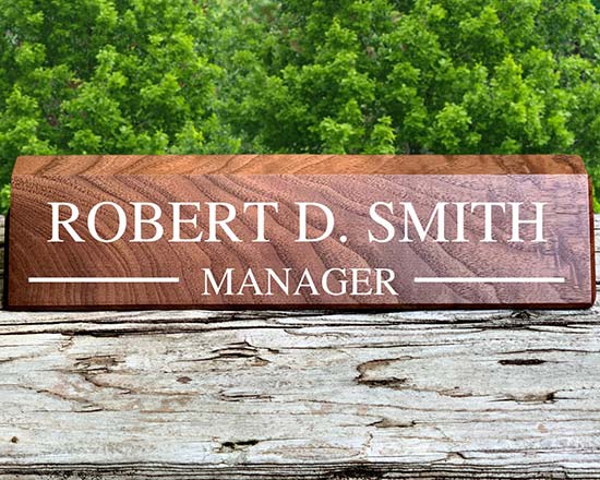 Personalized Desk Name Plate