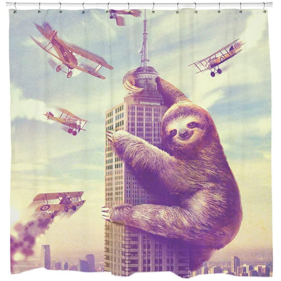 Sloth Shower Curtain