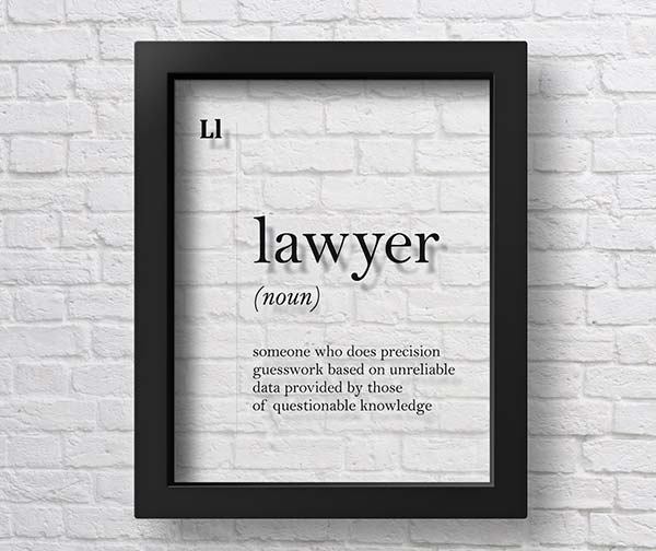 Transparent Lawyer Poster