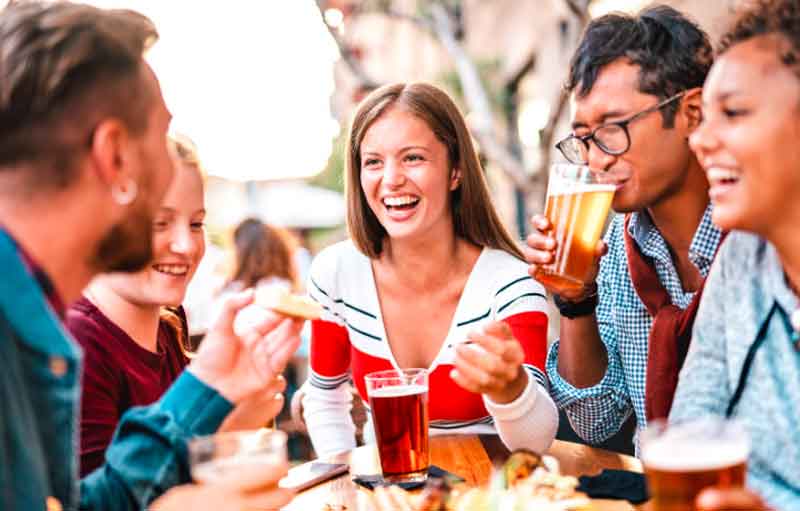 Beer tasting at the brewery