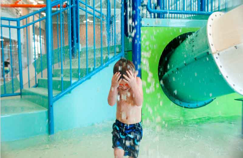 Kid at a Water Park