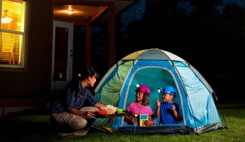 Night Backyard Camping Party