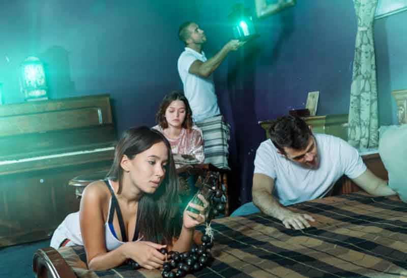 Teens seeking key in escape room