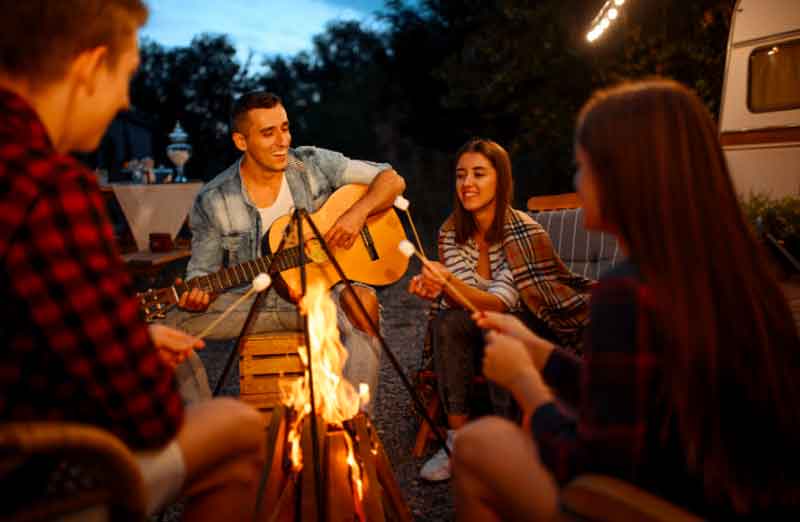 Bonfire And Guitar