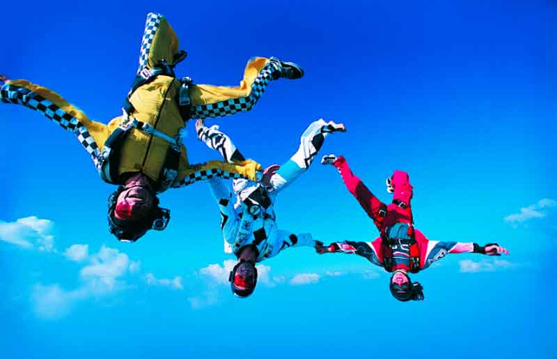 Skydiving Trio