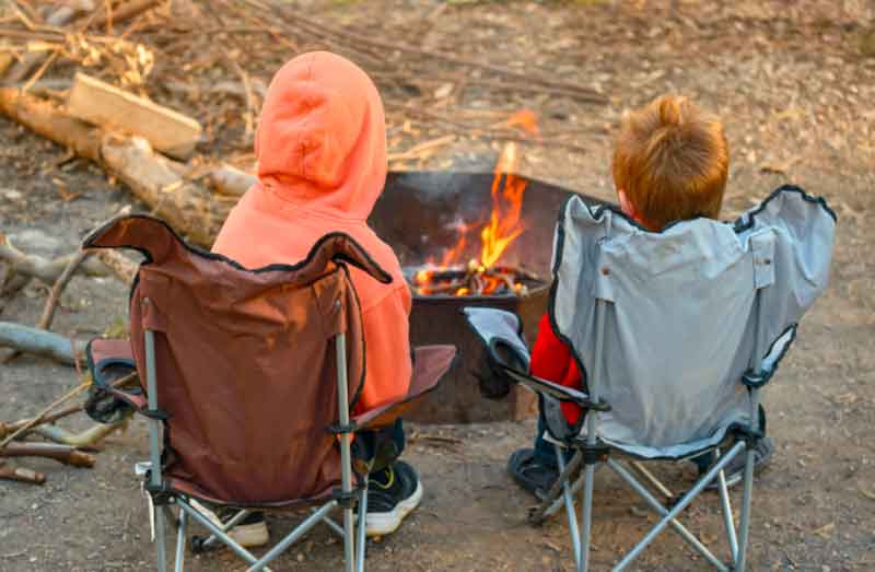 Campout themed birthday party