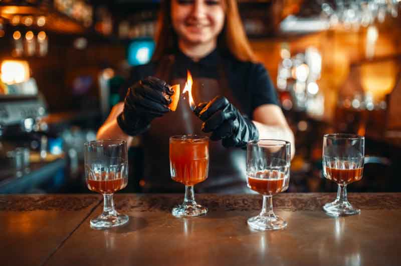 Cocktail Making Woman