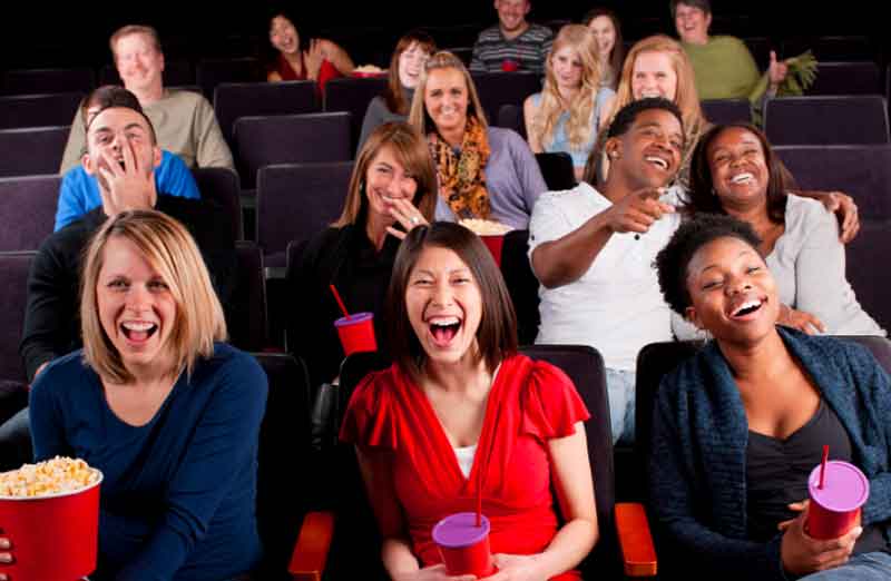 Crowd at a comedy show