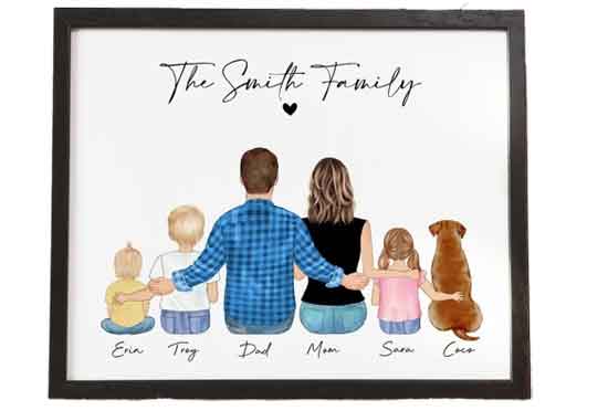 Cartoonized Family Photo 
