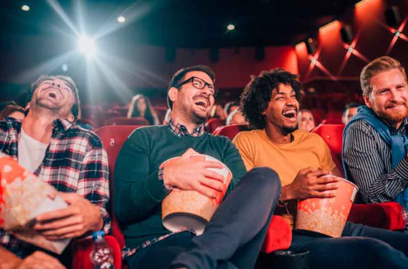 Friends at a movie theater