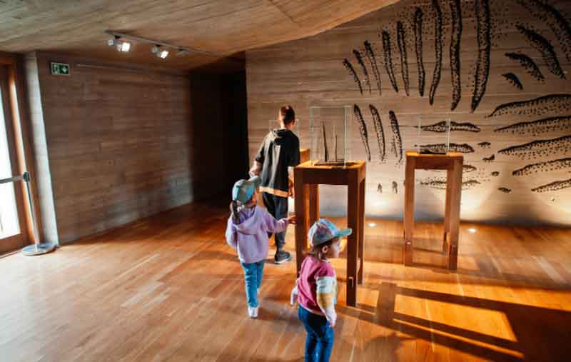 Kids exploring a science center