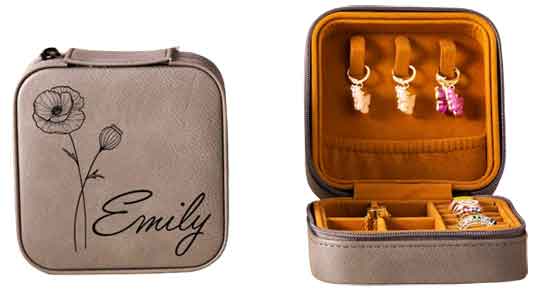 Personalized Jewelry Case