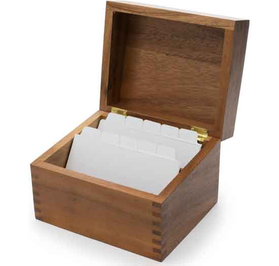 Recipe Storage Box