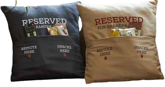 Reserved For Grandpa' Pillow