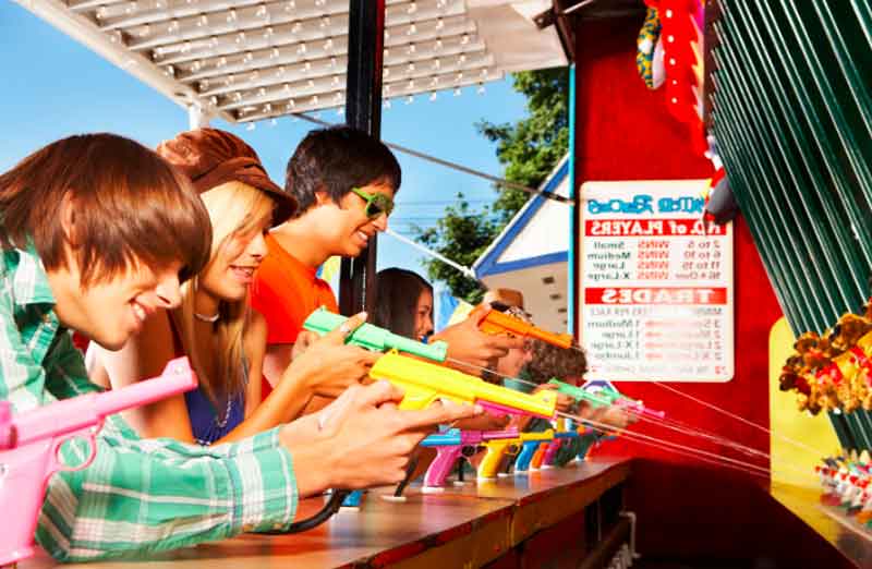 Teens at an Amusement-Park