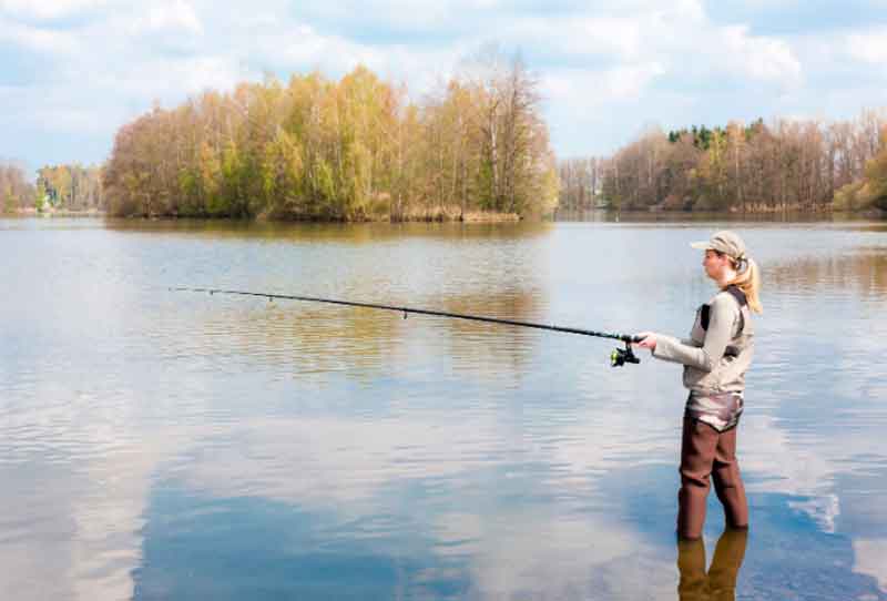 Woman Fishing