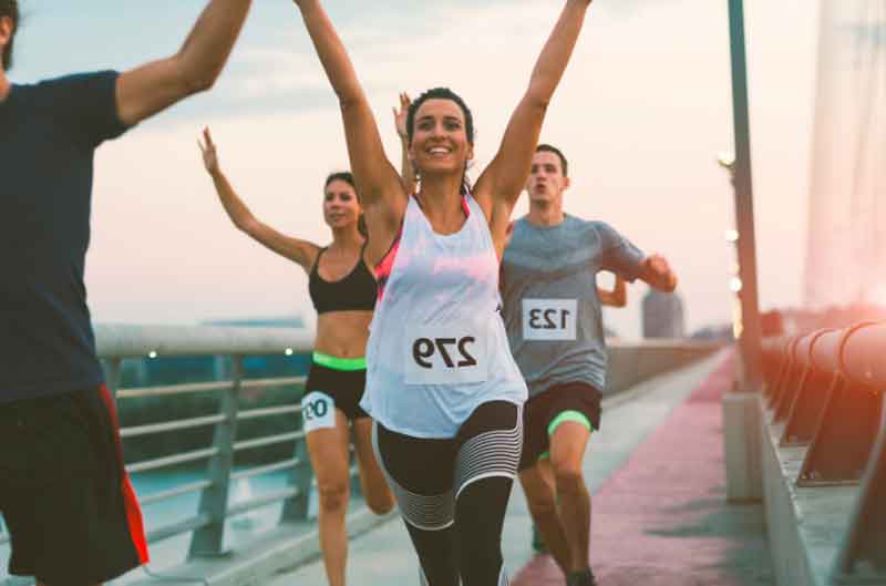 Woman running for charity