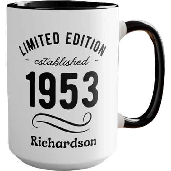 70th Birthday Mug