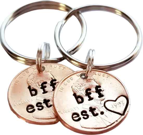 BFF Penny Keychain