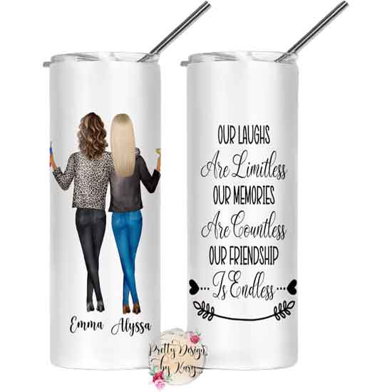 Best Friends Personalized Tumbler