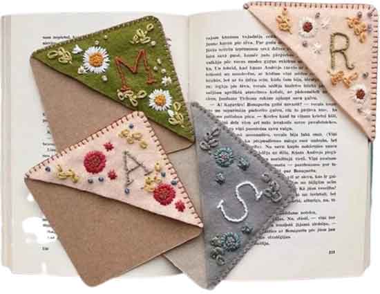 Hand Embroidered Bookmark