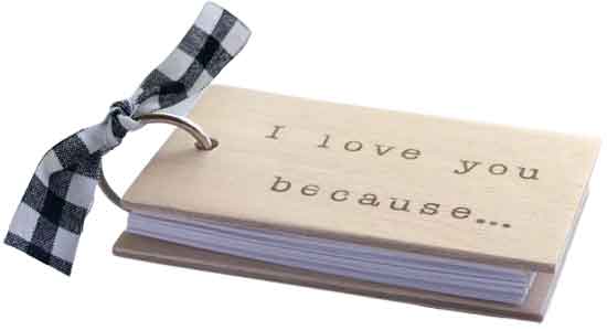 I Love You Because Mini Notebook