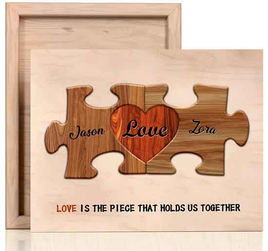 Personalized Puzzle Piece Sign