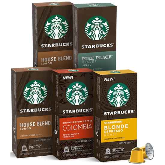 Starbucks by Nespresso Variety Pack Coffee