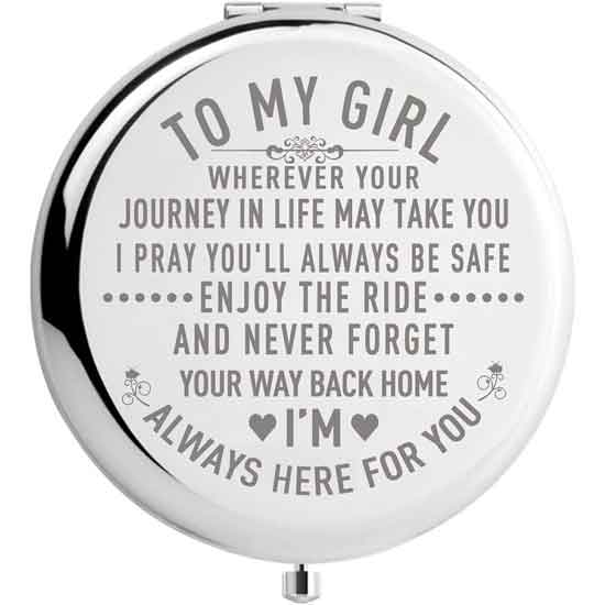 Compact Mirror With Message