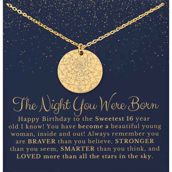 Customized Star Map Necklace