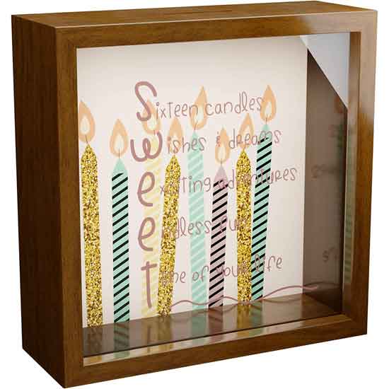 Sixteen Candles Shadow Box