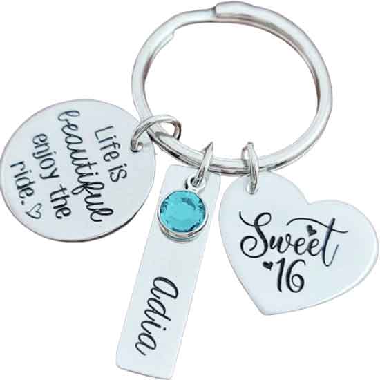 Sweet 16 Keychain