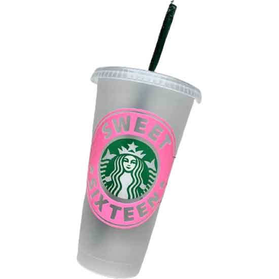 Sweet 16 Starbucks Cold Cup