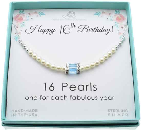 Sweet Sixteen Pearl Necklace
