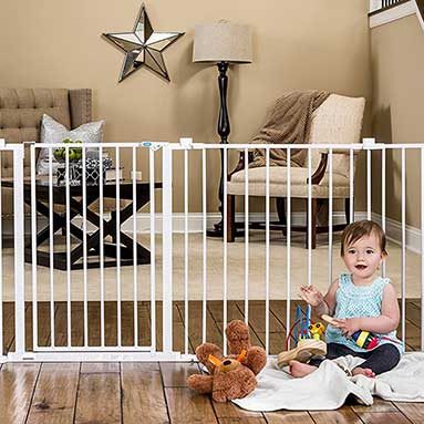 Adjustable Baby Gate with Door