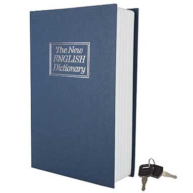 Hidden Book Safe with Lock