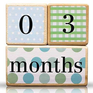 Month Blocks for Baby Pictures