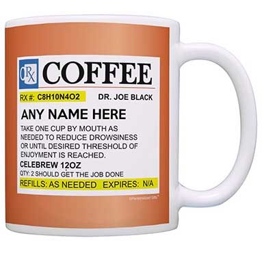 Prescription Coffee Mug Personalized